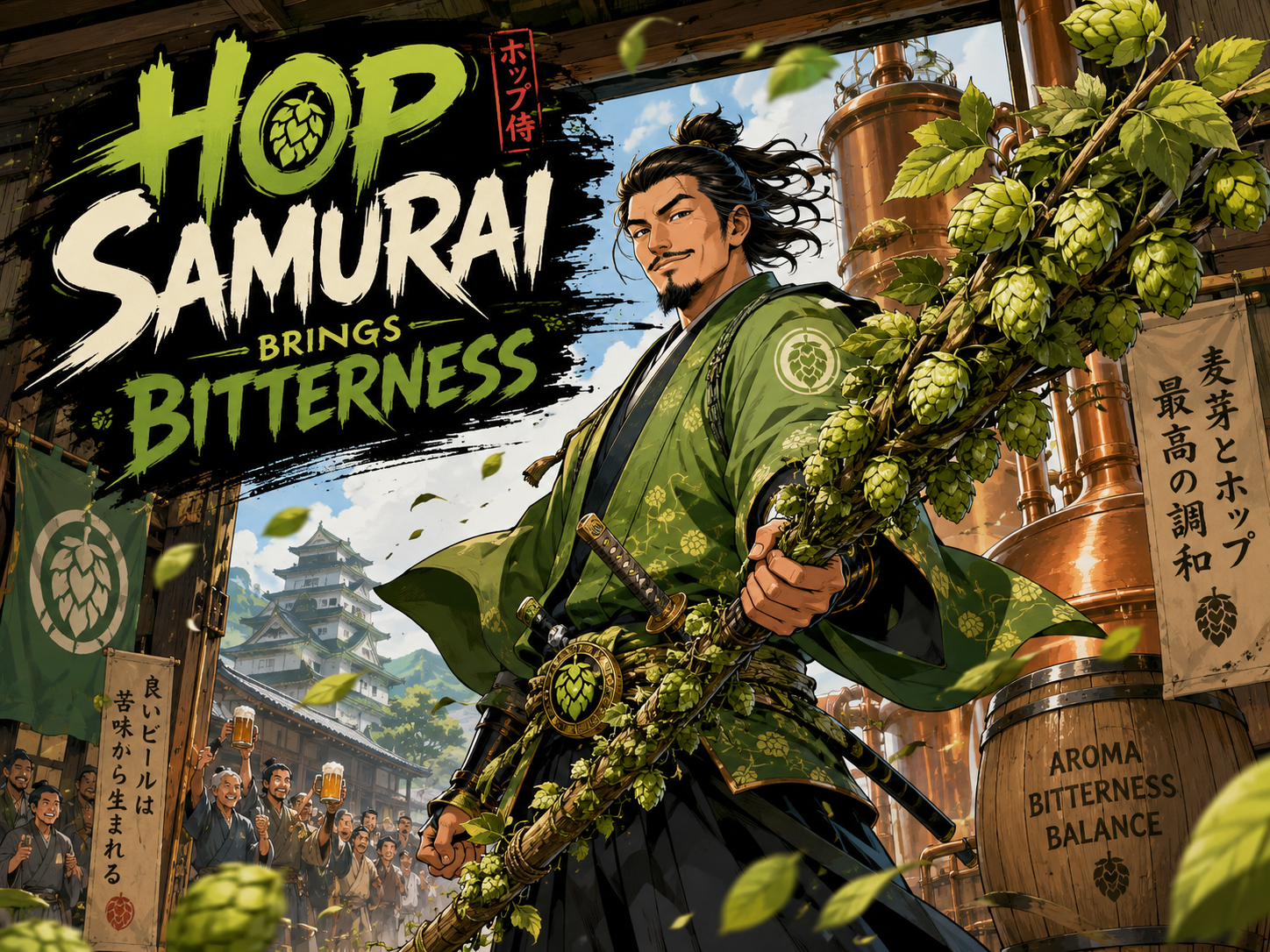 Hop Samurai brings bitterness and preservation power to a dramatic brewing scene